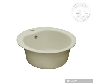 Мойка кухонная Акватон Мида 51 см жемчуг